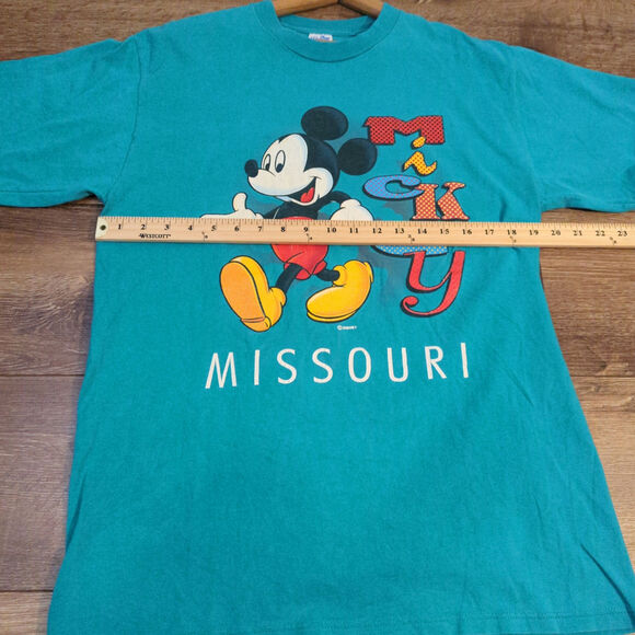 VTG Disney Mickey Mouse Missouri Adult Large Disneyland Goofy Minnie Velva Sheen - Picture 5 of 8